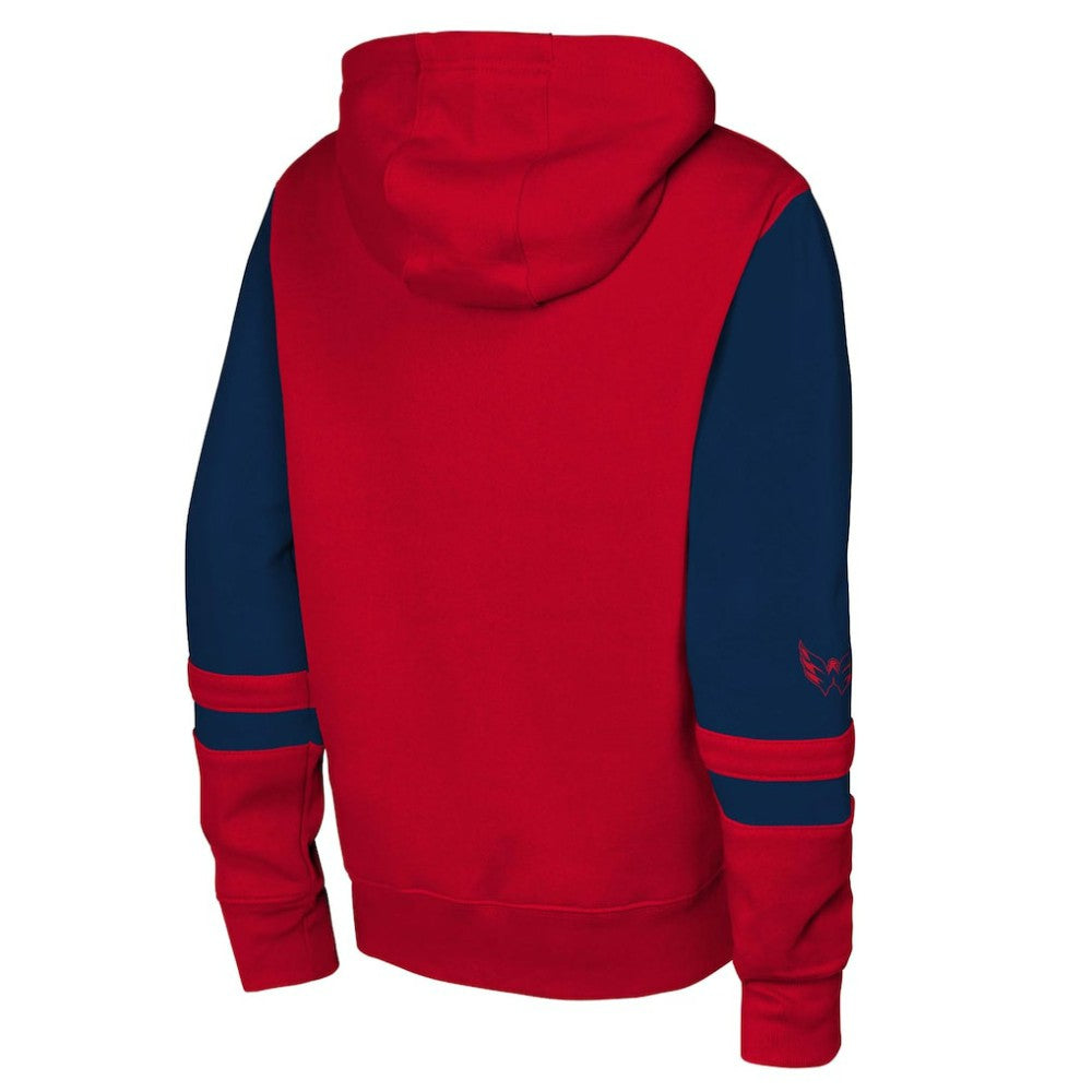 Washington Capitals Youth Face Off Full-Zip Hoodie - Red | US 200984209