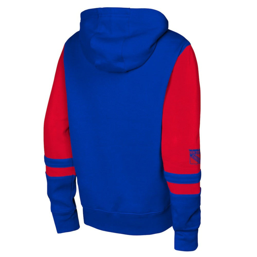 New York Rangers Youth Face Off Full-Zip Hoodie - Blue | US 200984213