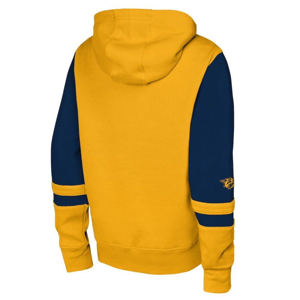 Nashville Predators Youth Face Off Full-Zip Hoodie - Gold | US 200984217
