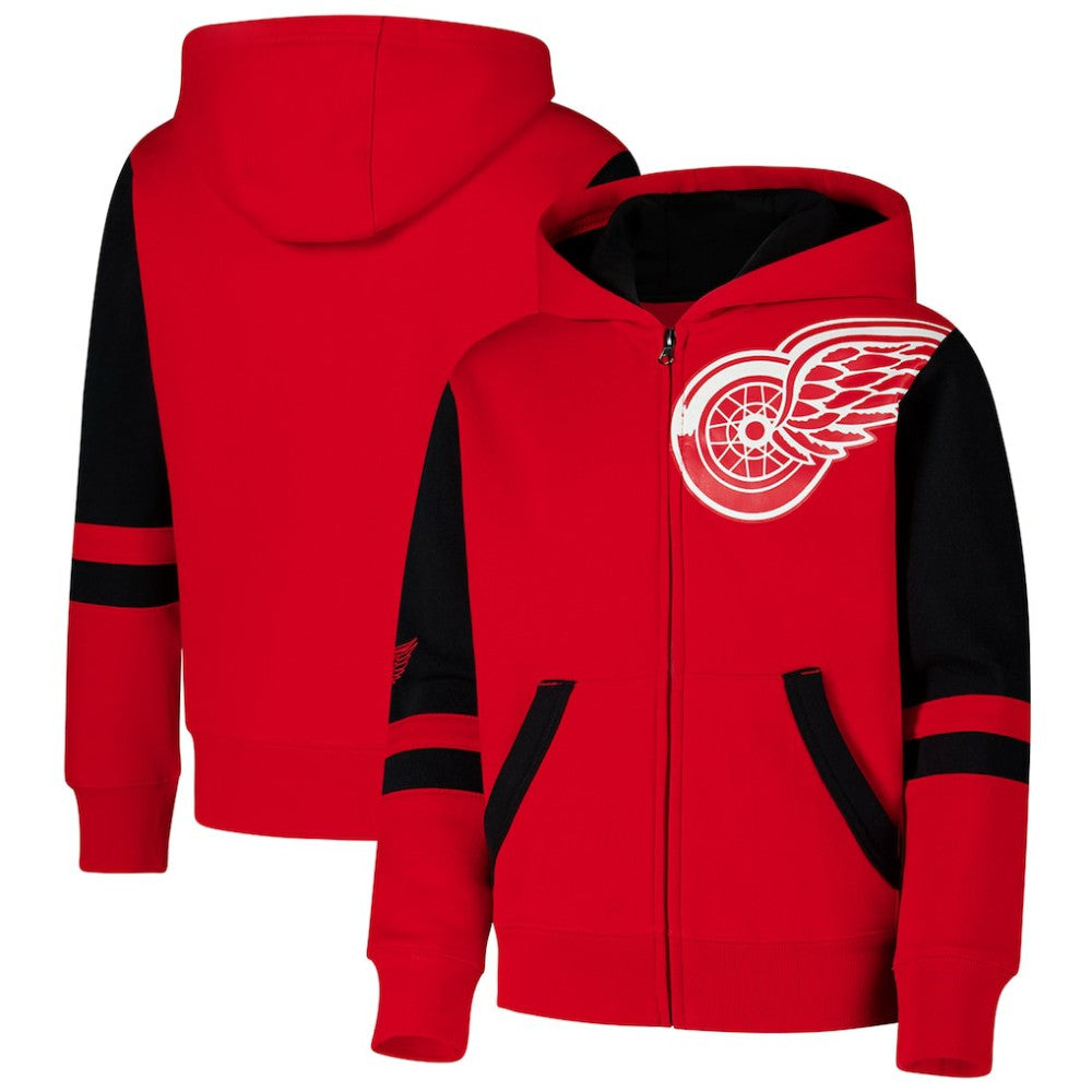Detroit Red Wings Youth Face Off Full-Zip Hoodie - Red | US 200984218