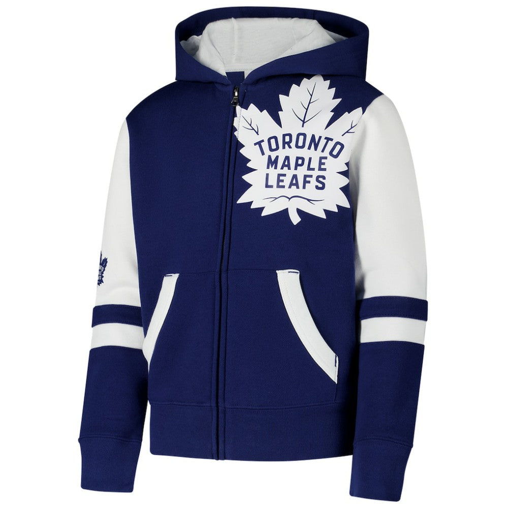 Toronto Maple Leafs Youth Face Off Full-Zip Hoodie - Blue | US 200984220