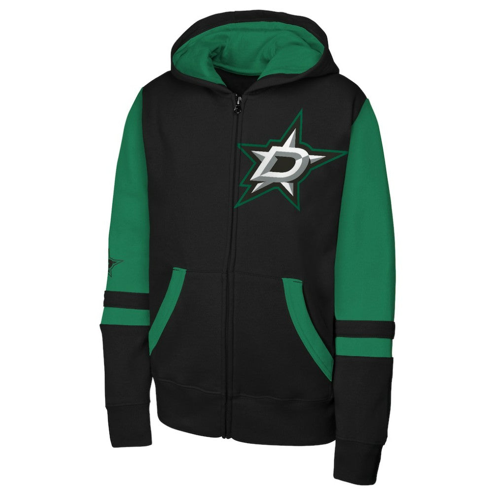 Dallas Stars Youth Face Off Full-Zip Hoodie - Black | US 200984228