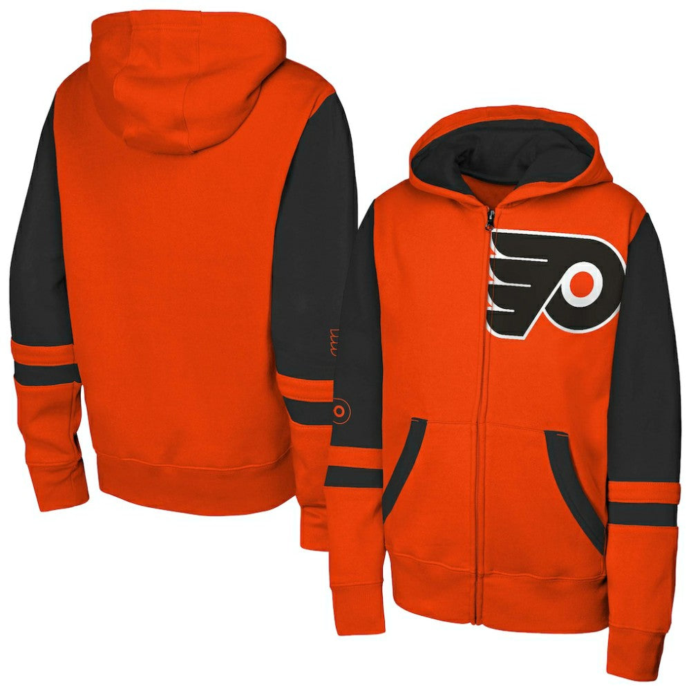 Philadelphia Flyers Youth Face Off Full-Zip Hoodie - Orange | US 200984229
