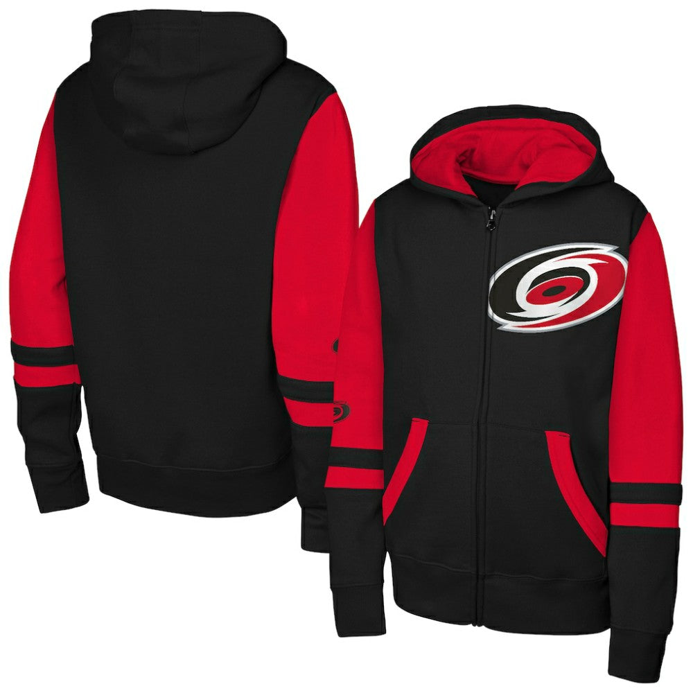 Carolina Hurricanes Youth Face Off Full-Zip Hoodie - Black | US 200984231