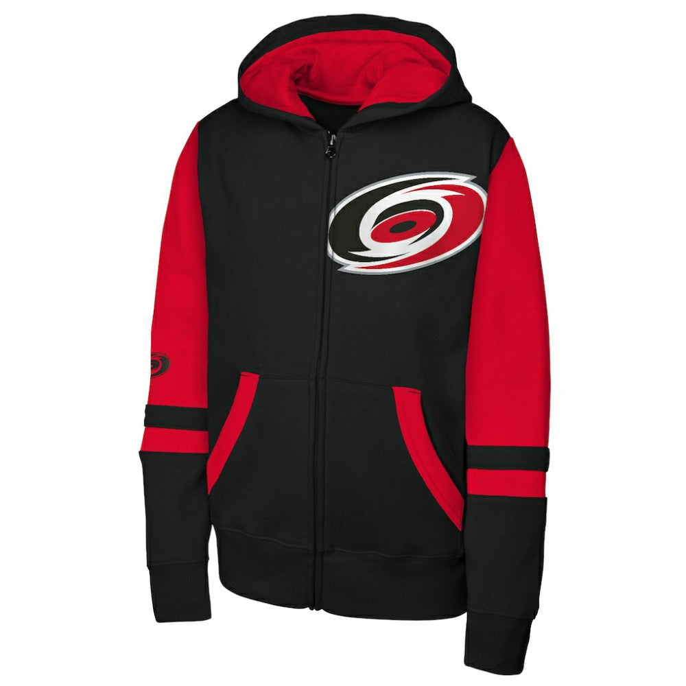 Carolina Hurricanes Youth Face Off Full-Zip Hoodie - Black | US 200984231