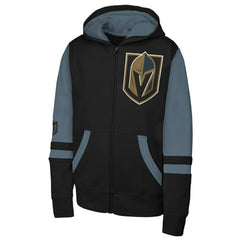 Vegas Golden Knights Youth Face Off Full-Zip Hoodie - Black | US 200984232