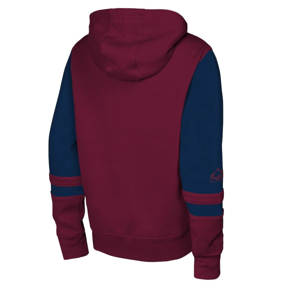 Colorado Avalanche Youth Face Off Full-Zip Hoodie - Burgundy | US 200984233
