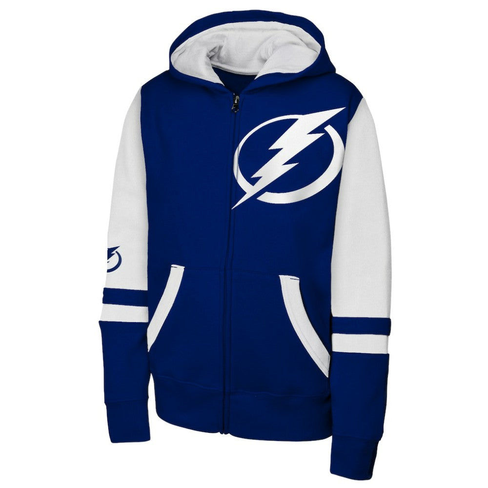 Tampa Bay Lightning Youth Face Off Full-Zip Hoodie - Blue | US 200984234