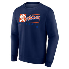 Houston Astros Profile Big & Tall Pullover Sweatshirt - Navy Pullover