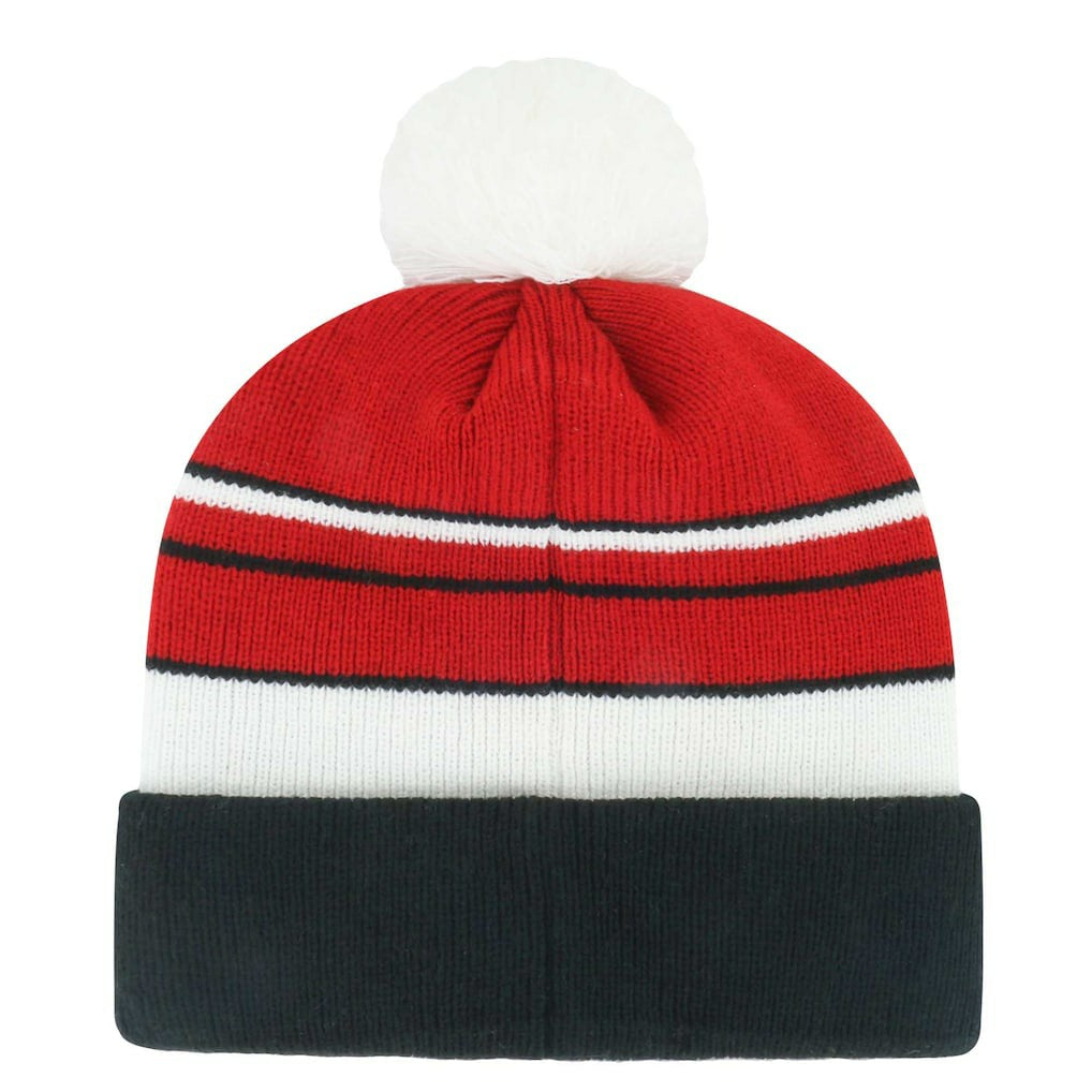 San Francisco 49ers '47 Youth Peewee Cuffed Knit Hat with Pom - Scarlet/Black Hats