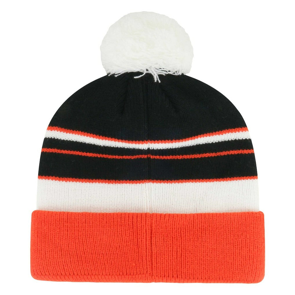 Cincinnati Bengals '47 Youth Peewee Cuffed Knit Hat with Pom - Black/Orange Hats