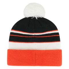 Cincinnati Bengals '47 Youth Peewee Cuffed Knit Hat with Pom - Black/Orange Hats