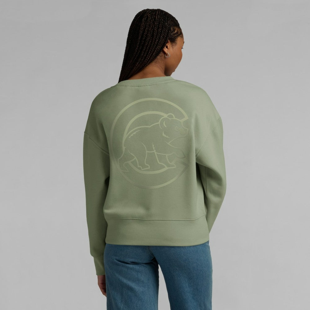 Chicago Cubs Fanatics Women's Elements Flow Pullover Sweatshirt - Green Pullover