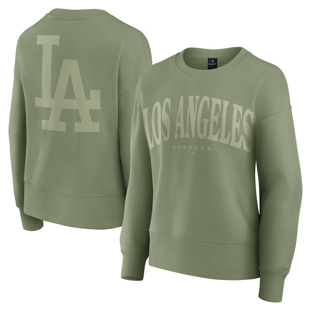 Los Angeles Dodgers Fanatics Women's Elements Flow Pullover Sweatshirt - Green Pullover