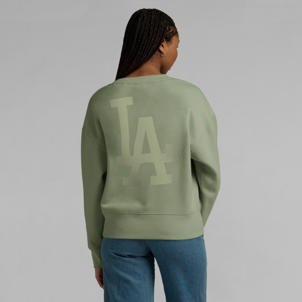 Los Angeles Dodgers Fanatics Women's Elements Flow Pullover Sweatshirt - Green Pullover