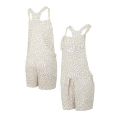 Cincinnati Reds Concepts Sport Women's Montana Hacci Knit Romper Overalls - Cream
