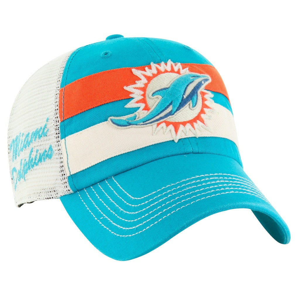 Miami Dolphins '47 Clubhouse Boon Clean-Up Trucker Adjustable Hat - Aqua Hats