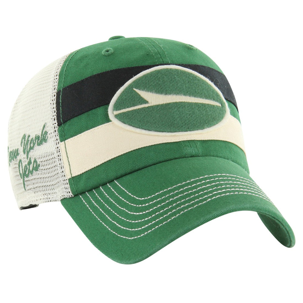 New York Jets '47 Clubhouse Boon Clean-Up Trucker Adjustable Hat - Kelly Green Hats