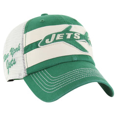 New York Jets '47 Throwback Clubhouse Boon Clean-Up Trucker Adjustable Hat - Kelly Green Hats