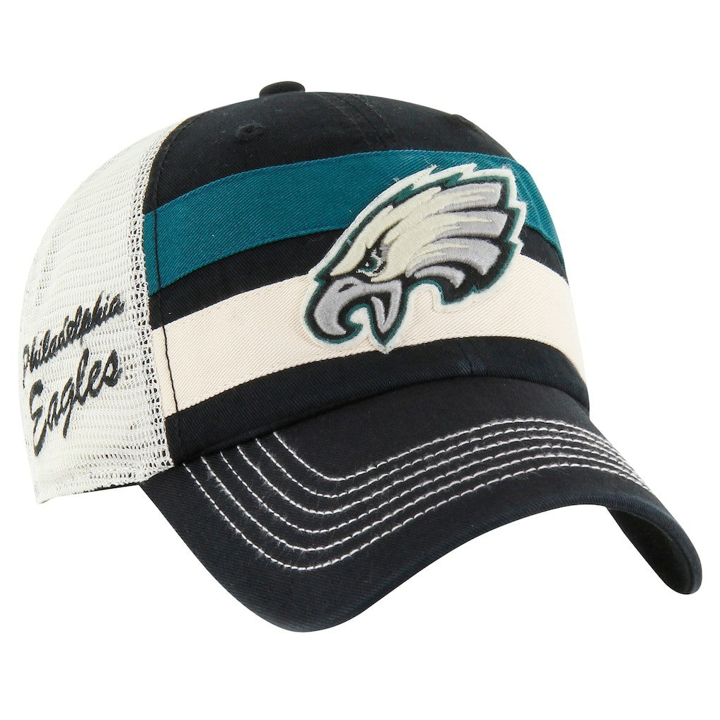 Philadelphia Eagles '47 Clubhouse Boon Clean-Up Trucker Adjustable Hat - Black Hats