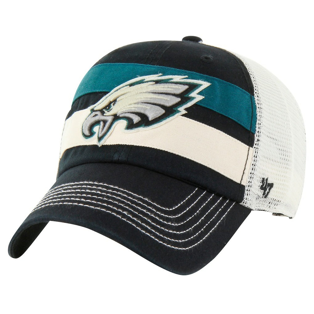 Philadelphia Eagles '47 Clubhouse Boon Clean-Up Trucker Adjustable Hat - Black Hats