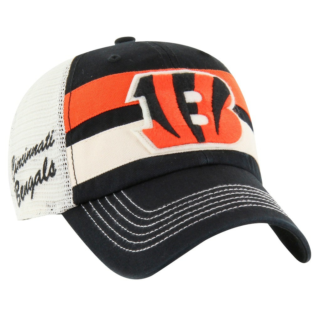 Cincinnati Bengals '47 Clubhouse Boon Clean-Up Trucker Adjustable Hat - Black Hats