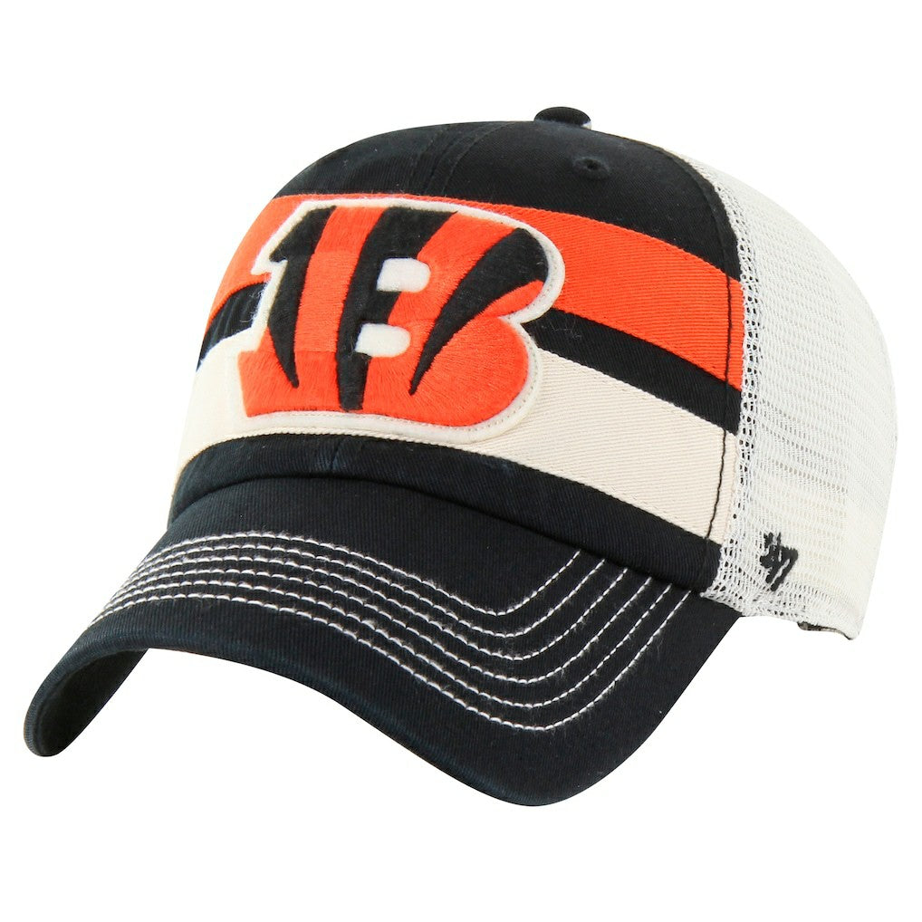 Cincinnati Bengals '47 Clubhouse Boon Clean-Up Trucker Adjustable Hat - Black Hats