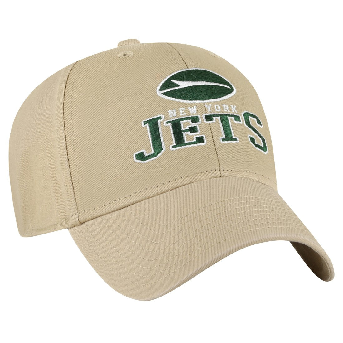 New York Jets '47 Powell MVP Adjustable Hat - Khaki Hats
