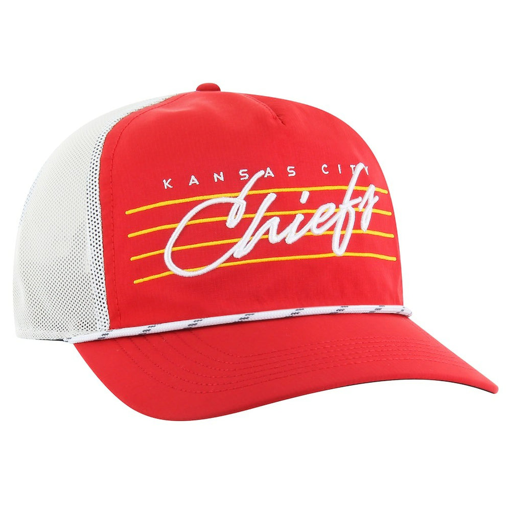 Kansas City Chiefs '47 Downburst Relaxed Hitch Trucker Adjustable Hat - Red/White Hats