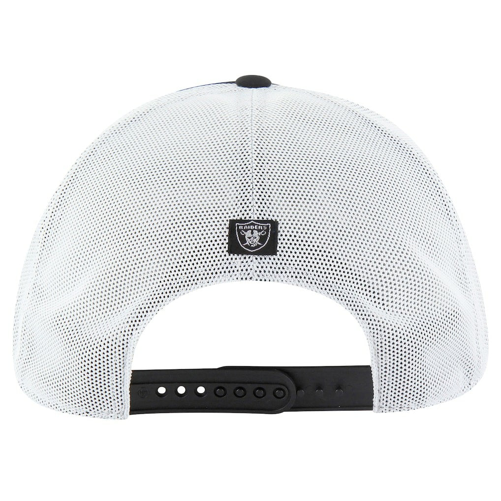 Las Vegas Raiders '47 Downburst Relaxed Hitch Trucker Adjustable Hat - Black/White Hats
