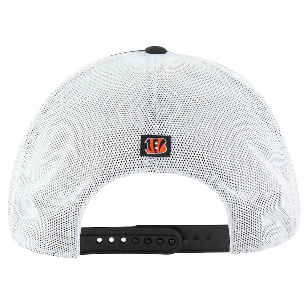 Cincinnati Bengals '47 Downburst Relaxed Hitch Trucker Adjustable Hat - Black/White Hats