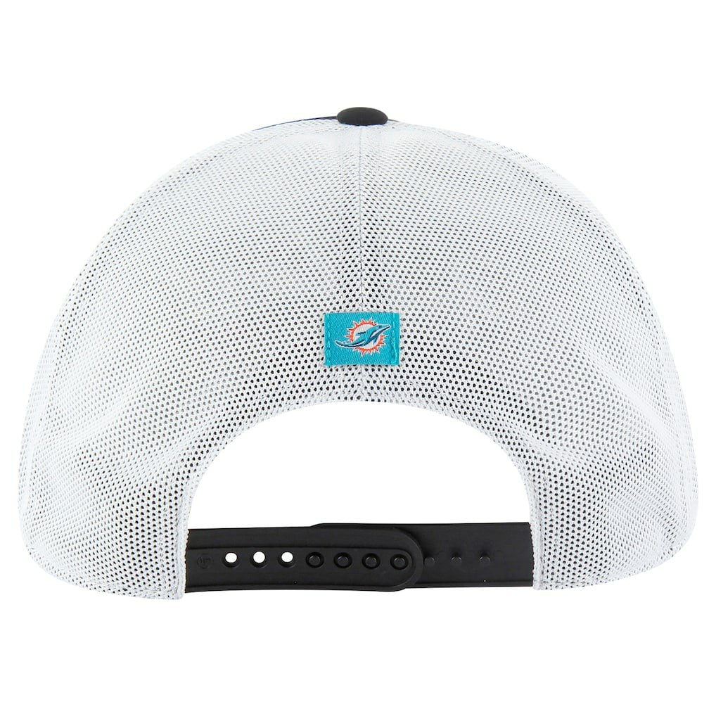 Miami Dolphins '47 Downburst Relaxed Hitch Trucker Adjustable Hat - Black/White Hats