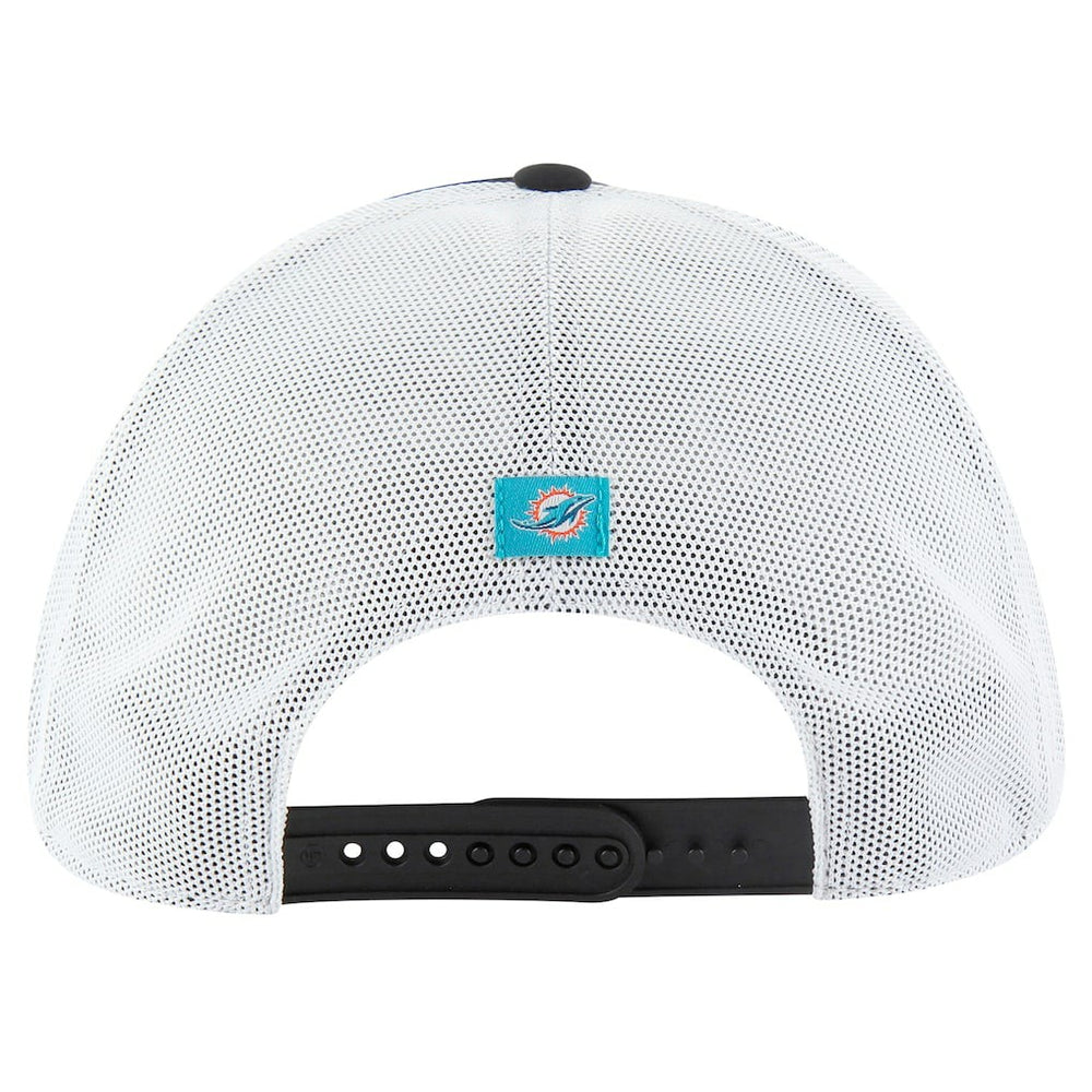 Miami Dolphins '47 Downburst Relaxed Hitch Trucker Adjustable Hat - Black/White Hats