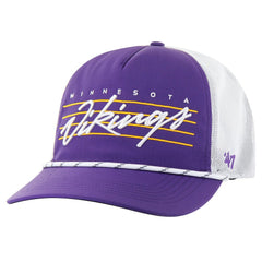 Minnesota Vikings '47 Downburst Relaxed Hitch Trucker Adjustable Hat - Purple/White Hats
