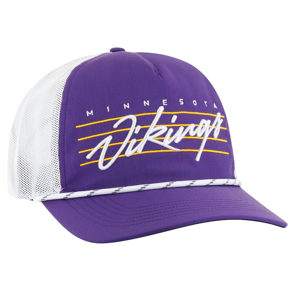 Minnesota Vikings '47 Downburst Relaxed Hitch Trucker Adjustable Hat - Purple/White Hats