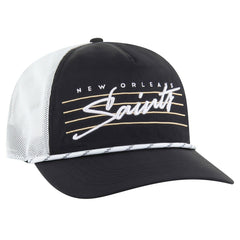 New Orleans Saints '47 Downburst Relaxed Hitch Trucker Adjustable Hat - Black/White Hats