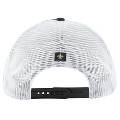 New Orleans Saints '47 Downburst Relaxed Hitch Trucker Adjustable Hat - Black/White Hats