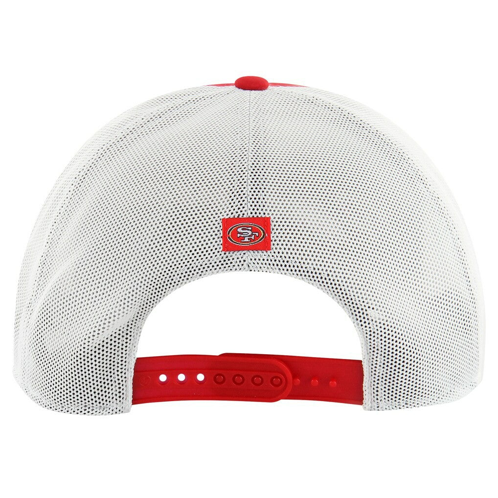 San Francisco 49ers '47 Downburst Relaxed Hitch Trucker Adjustable Hat - Scarlet/White Hats