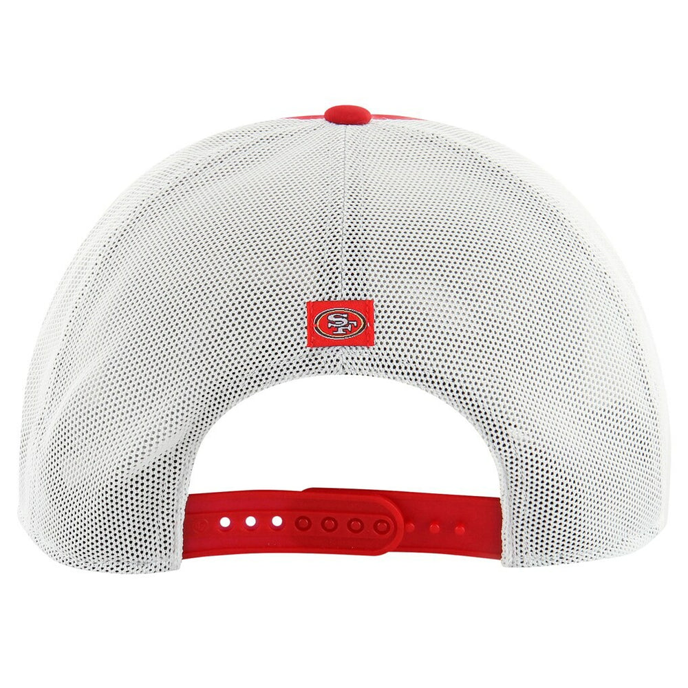 San Francisco 49ers '47 Downburst Relaxed Hitch Trucker Adjustable Hat - Scarlet/White Hats