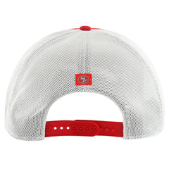 San Francisco 49ers '47 Downburst Relaxed Hitch Trucker Adjustable Hat - Scarlet/White Hats