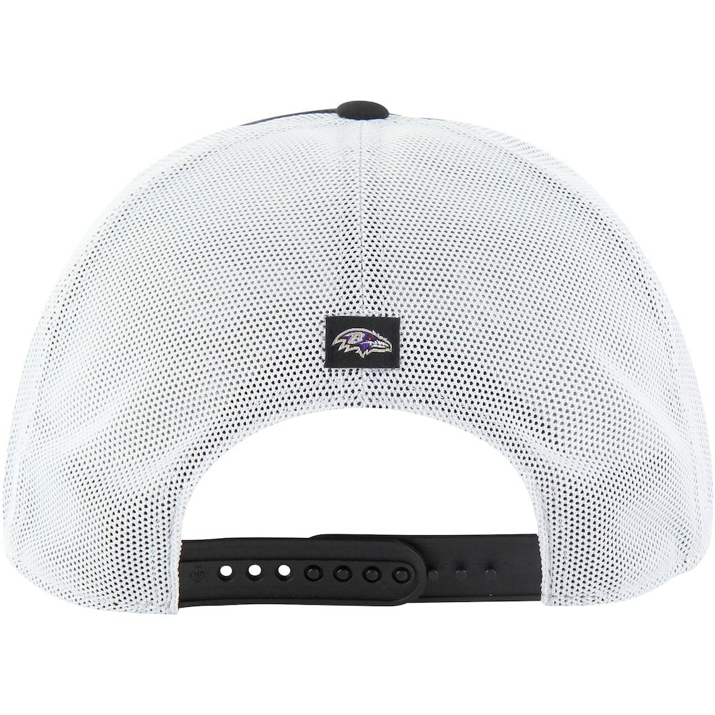 Baltimore Ravens '47 Downburst Relaxed Hitch Trucker Adjustable Hat - Black/White Hats