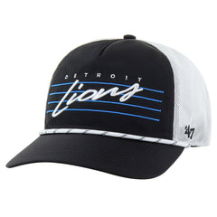 Detroit Lions '47 Downburst Relaxed Hitch Trucker Adjustable Hat - Black/White Hats