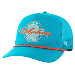 Miami Dolphins '47 Promenade Hitch Trucker Adjustable Hat - Aqua Hats