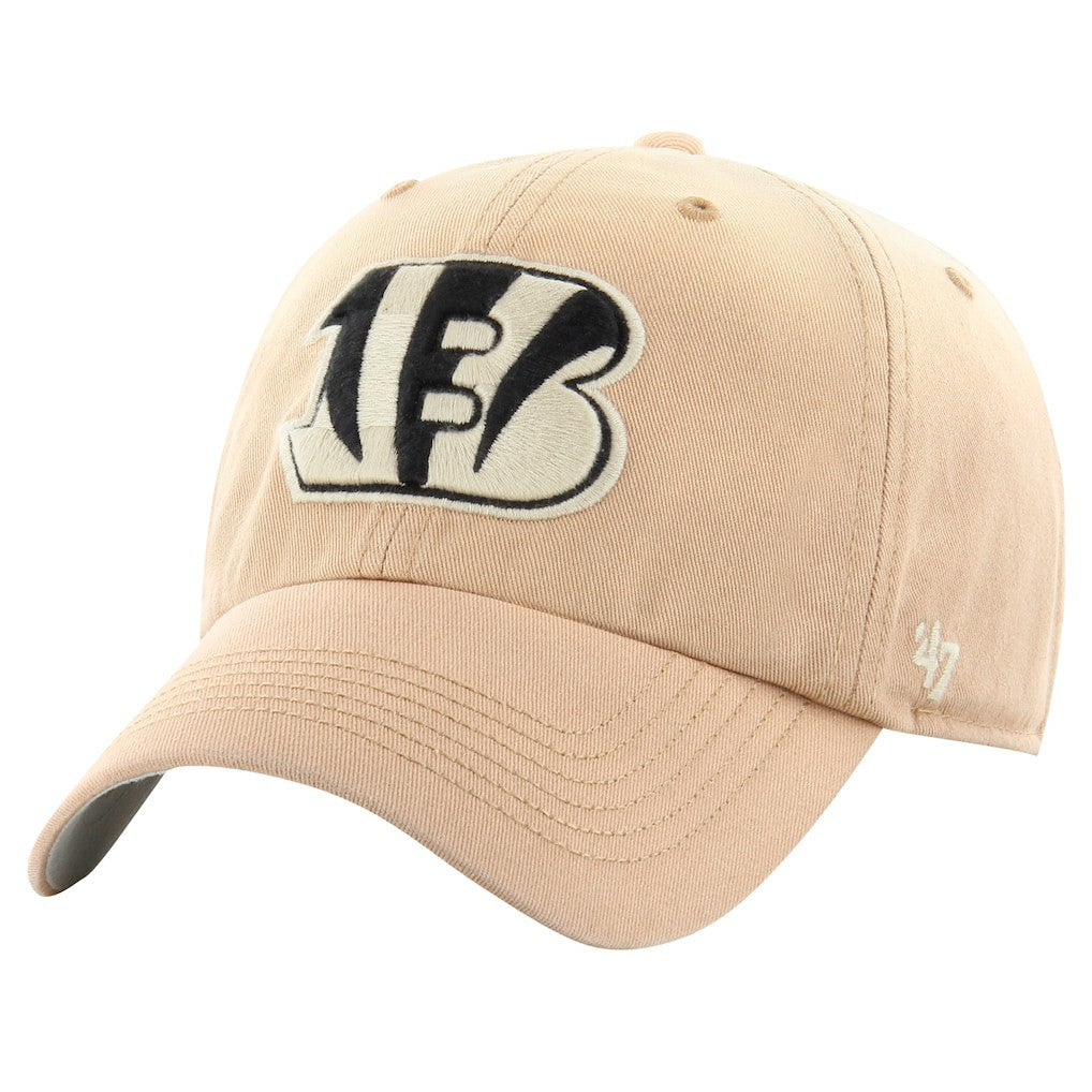 Cincinnati Bengals '47 Dusted Relaxed Franchise Fitted Hat - Khaki Hats