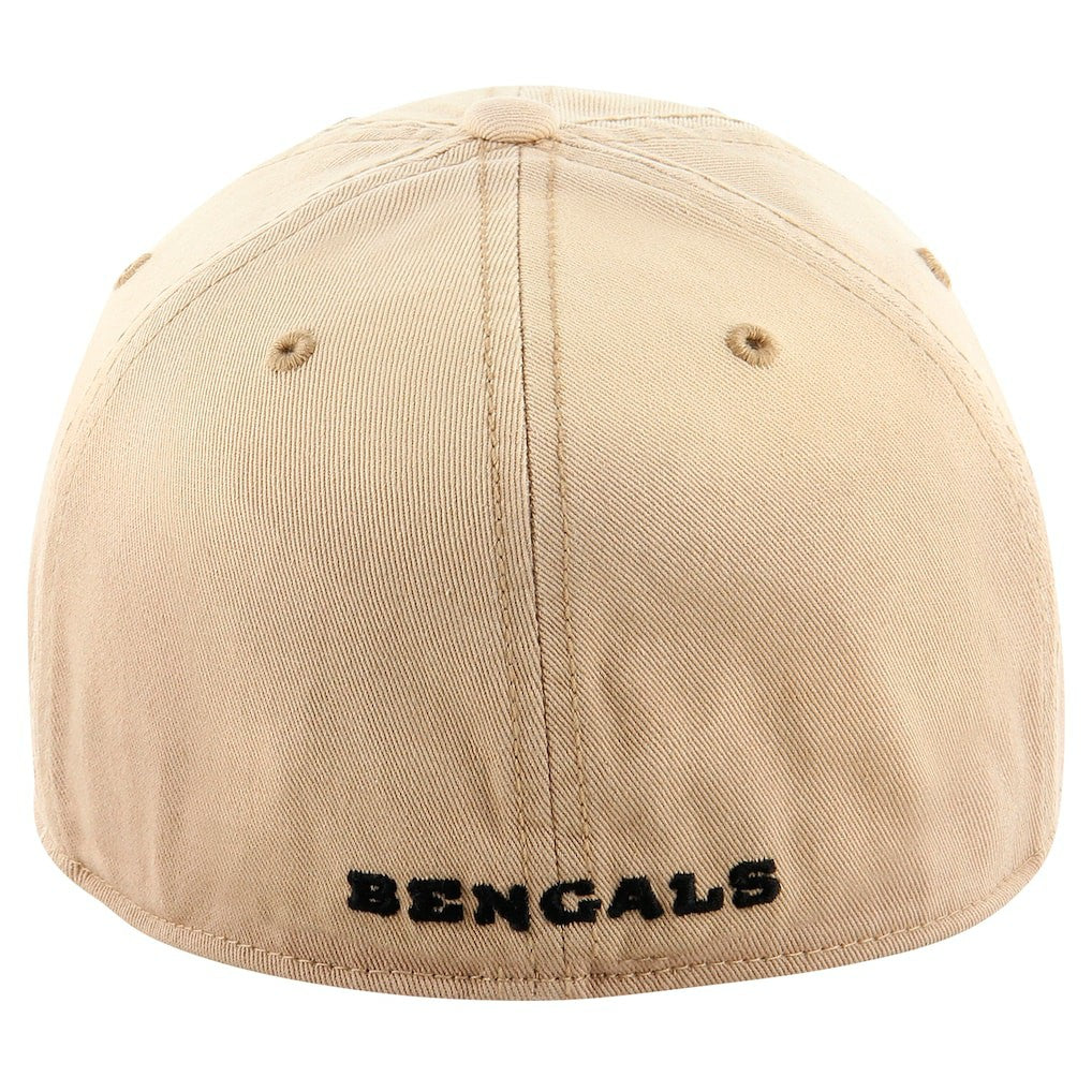 Cincinnati Bengals '47 Dusted Relaxed Franchise Fitted Hat - Khaki Hats