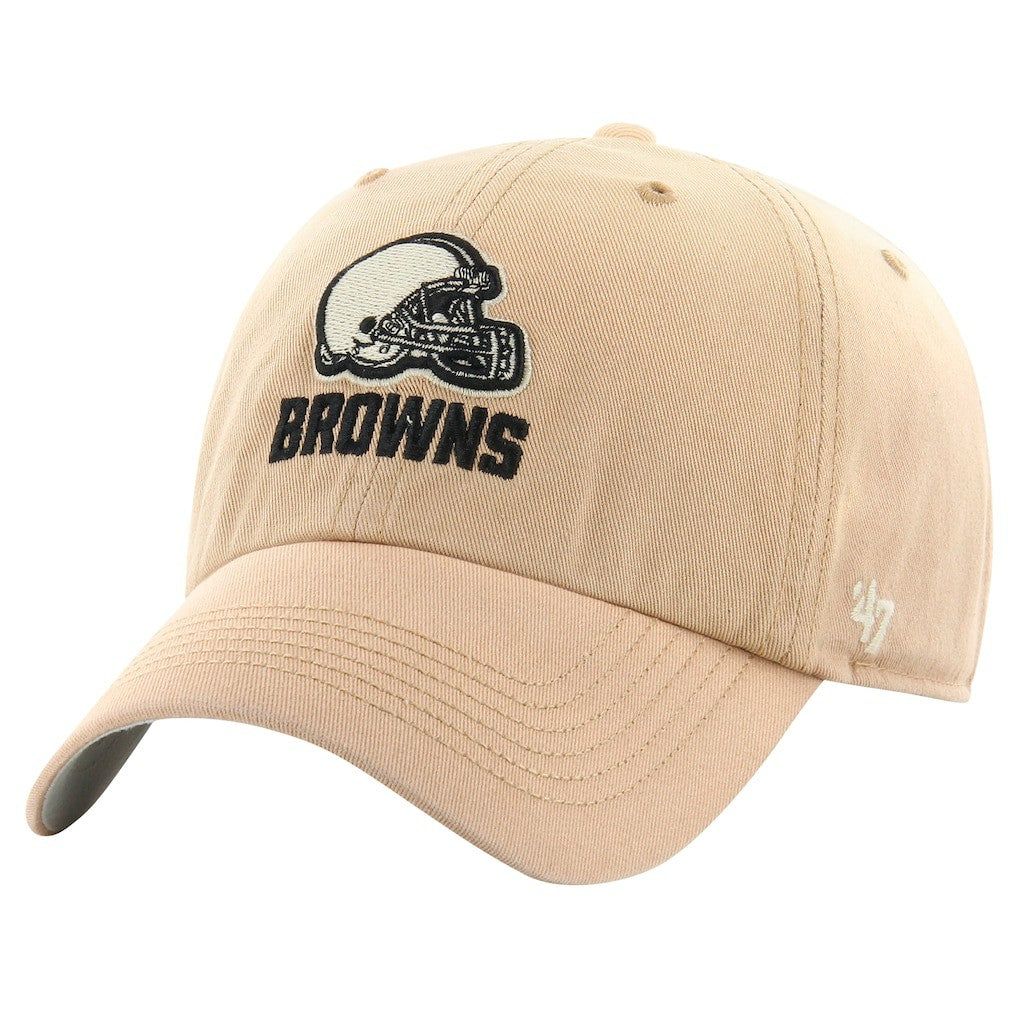 Cleveland Browns '47 Dusted Relaxed Franchise Fitted Hat - Khaki Hats