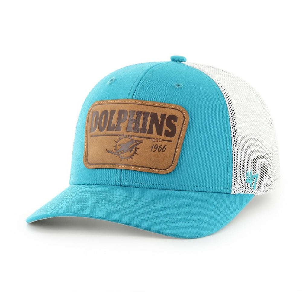 Miami Dolphins '47 Thrash Trophy Flex Hat - Aqua/White Hats