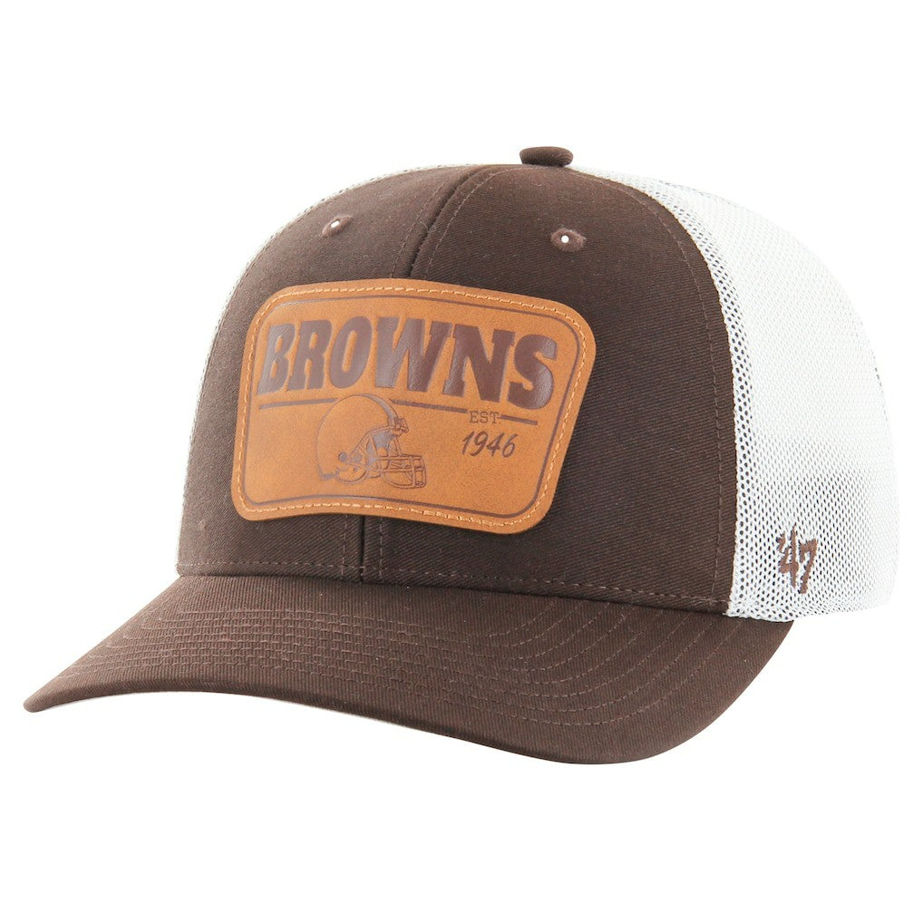 Cleveland Browns '47 Thrash Trophy Flex Hat - Brown/White Hats