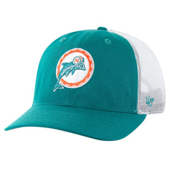 Miami Dolphins '47 Team Unstructured Trucker Adjustable Hat - Aqua/White Hats