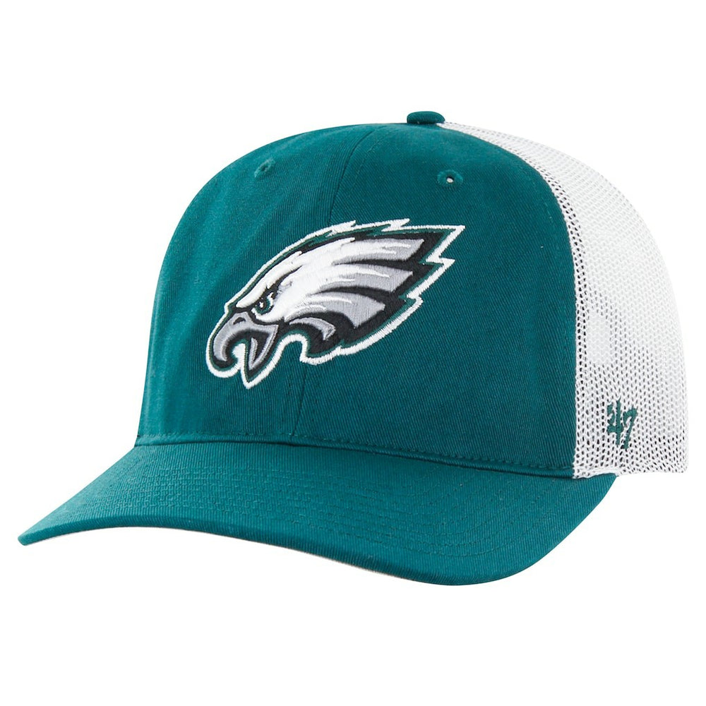 Philadelphia Eagles '47 Team Unstructured Trucker Adjustable Hat - Green/White Hats